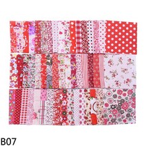 원단샘플 원단스와치 패브릭천 2세트 사각형 패치 워크 코튼 바느질 패브릭 퀼트 소재 DIY 홈 쿼터 공예 10, 07 B07