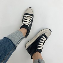 프리센스 런스타 미드탑 가죽 스니커즈 굽 4cm