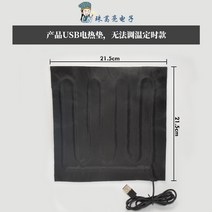 온열방석 의자 전기 장판 소형 히팅 방석 USB 1인용 펫 온찜질 물리 인큐베이팅 미니, 04 usb초대형 전기매트22*22（10조각）