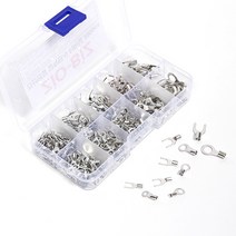 ZIO-BIZ 전선연결 압착단자 터미널 280pcs / O형터미널 Y형터미널 전선커넥터 전선연결 전선터미널 케이블연결 커넥터 슬리브 터미널 단자 전기자재 전기부품, 1개