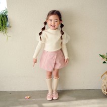 5-15호 모모앤 [면랩반바지] 캐쥬얼 인디핑크 언밸런스 랩치마바지 PINK 큐롯팬츠