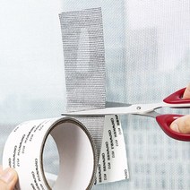 달자샵 손상된 방충망 모기장 셀프수리 테이프 잘라쓰는 그물 보수 테이프, 그레이-1롤(200cm)