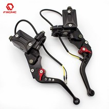 품질 50cc-300cc 바이크 오토바이 마스터 실린더 유압 저수지 브레이크 클러치 레버 라인 액세서리, [02] 주황색