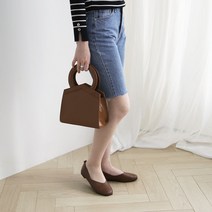 [당일출고] 꼼꼼구두 케이티 스퀘어 발편한 여성 베이직 발레리나 밴딩 플랫슈즈(1cm)