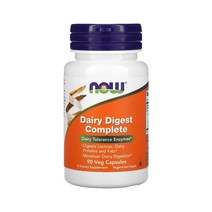 Nowfoods 나우푸드 Dairy Digest Complete 90정 프로테아제 Protease 락타아제 리파아제 Lipase 누룩곰팡이 유제품 프로바이오틱스 효소