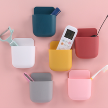 리리론스 간편 부착 리모컨 정리함 핸드폰 충전 보관 소품 거치대 1+1, 랜덤 1+1