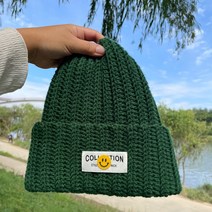 DIY키트 코바늘 비니 패키지 모자뜨기 제이로시 무료도안, 네이비, 데이지꽃보라