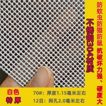 스테인리스그물망 플라스틱추락방지패드 고양이방범창 고양이추락방지패드 고층방범창 방범망 창문추락방지패드 고층추락방지패드 베란다방범망 가드레일그물망 고양이그물망, 1.5x1m, 흰색 70# 12집 두께