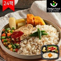 [디자인푸드]맛남주의 맛난식탁도시락 귀리곤약밥&두부닭가슴살스테이크 6팩/12팩/18팩/24팩 냉동도시락, 24팩