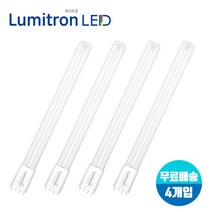 [A/S 1년보장]루미트론 이관 형광등 4핀 LED 27W (FPL45W/55W 대체) x 4개입, 전구색(노란빛)