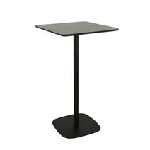 높은 사이드 테이블 카페 홈바 탁자 거실 테라스 보조, 매트 블랙 70CM 사각 95