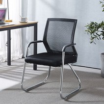 자세교정 스마트메쉬 컴퓨터 사무용 사무실 책상의자, 스마트메쉬의자_블랙(YWC2104-BK)