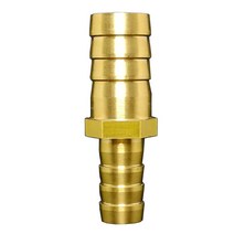 배관 4 6 8 10 12 14 16 19mm 호스 바브 테일 스트레이트 감속기 어댑터 전송 황동 파이프 피팅 수성 가스 오일, 21 3mm To 3mm Barb