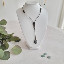 블러드스톤 Y목걸이