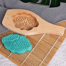 떡도장 떡살 다식틀 다식판 약과틀 월병 화과자 도구만들기 떡모양 나무 주물 금형 손잡이, Q