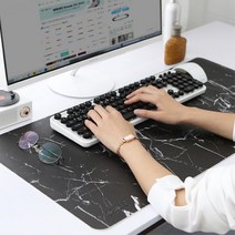 대리석느낌 가죽 노트북 마우스패드 책상꾸미기 pc방, 블랙 마블 (999개), 색상_블랙 마블 (999개)