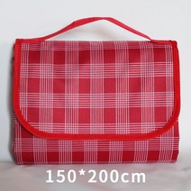 패브릭돗자리 옥스포드 천 찬합매트 주문제작 LOGO 야외 피크닉 방수매트 맟춤제작 네트 레드 체크 201235442, 레드 레드 체크 150200cm 덮개