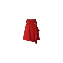 MOJOSPHINE 모조에스핀 햄라인 변형 A라인 스커트 RD J213MSD007