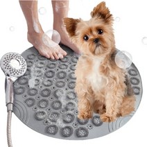 강아지 미끄럼방지 목욕 매트 패드 욕실 욕조 산책후 발닦기 씻기, 블루
