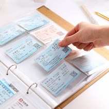 포카보관 투명 포토카드 포카 바인더 4종 포토 앨범 스크랩 폴라로이드 인생네컷 보관, D타입4칸