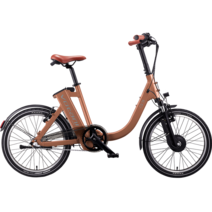 전기 자전거 전동 출퇴근 전지 배달 로드 펫 여성용전기자전거 오토바이 접이식 클래식, 20인치, 금갈색