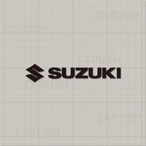 스즈키 로고 데칼 엠블럼 차량 오토바이 스티커, 17 스즈키, 대형, 오렌지