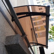 캐노픽스 550 X 1300 조립식창고견적 난간대 이동식주택 서산 농막 차양막 테라스차양막, 블루렉산 회색 브라켓 실버 바