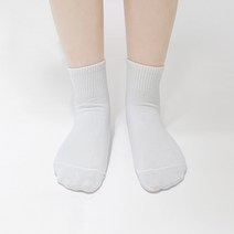 생활양말 중목 무지 골지 밴드 양말 5켤레 데일리 학생 기본 삭스