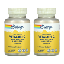 솔라레이 비타민C 로즈힙 아세로라 1000mg 100정 X 2개, 2개(100정 ＋ 100정)