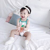 100일 3개월 아기옷 6개월 조카선물 민소매 바디슈트 촬영 의상 아기 외출복