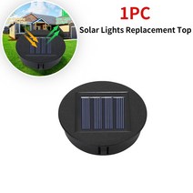 1/2Pcs 태양 교체 배터리 랜턴 부품 LED 뚜껑 조명 야외 정원 장식, [01] 1Pc Solar Parts