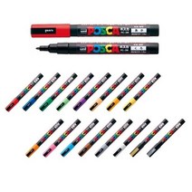 미쯔비시 유니 포스카 1M 3M 5M 8K PC-1M/PC-3M/PC-5M/PC-8K 겹쳐쓰기펜 수성잉크데코펜, PC-5M그린(6)