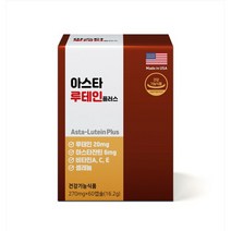 루테인 아스타잔틴 눈피로 눈노화 영양제, 2개, 60캡슐
