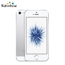 Apple-iPhone SE 스마트폰 지문인식 듀얼 코어 4G LTE 2GB RAM 16/64GB ROM Touch ID 밀봉 정품 언락 잠금 해제 모바일 폰, 128G A1723, White