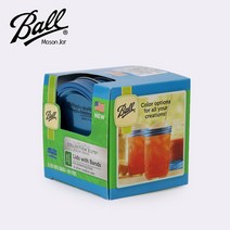 나nanr_볼 메이슨 블루 와이드 뚜껑 밴드 6p세트 드리킹자 볼레귤러 유리병 볼뚜껑 볼메이슨 밀폐자 유리컵 볼자 유리자♥pures, ♥happyness!!, ♥newvel