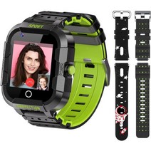Laredas Unlocked 4G LTE Kids Smart Watch Phone Kids Smart Watch with HD Camera SMS Wi-Fi Calling V, 75-black