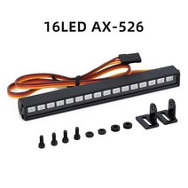 자동차 루프 박스 캐리어 루프백 금속 16/22 LED 라이트 램프 지붕 바 1/10 RC 크롤러 자동차 Traxxas TRX4, 01 AX-526 16LED light