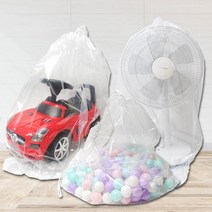 끈다리비닐 봉투 정리 대형 비닐봉투 3매 선풍기 봉지 투명 쏘서 보관 장난감보관 이삿짐 포장 봉지 봉투 선풍기 특대형 정리 보관 0.07mm, A(100x100cm)3장