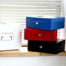 스틸 금고 특대 철제 철재 불에 안타는 금고통 비상금 숨기기 현금 귀중품 보관함, 블랙