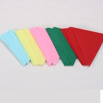 [펠트친구] 삼각재단펠트지(10장) / 가랜드 장식 인테리어 소품 만들기 diy 수예 부자재 재단 펠트지, 분홍
