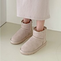 앙세르 앙세르 천연 가죽 양털 부츠