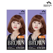 꽃을든남자 염색약 트리트칼라 N8 밝은갈색x2개, 2개, 꽃을든남자 트리트칼라 N8 밝은갈색
