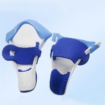 1 쌍 엄지 발가락 건막류 발 통증 완화 외반 외반 야간 부목 교정기, 파란색