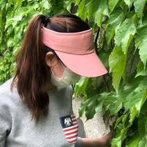 골프썬캡 여성 햇빛차단 스포츠 테니스 뒷면밴드형 여름 모자, 핑크
