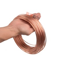 동 파이프 작은 구리 튜브 에어컨 냉장고 냉동 압축, 2mm 외경 1.0mm 내경 - 길이1m