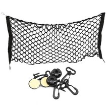 강아지 도어 Dog Car Net Barrier 35.4 "x 15.8" 후크 및 스트레치 블 메쉬 장애물 뒷 자석 그물 주최자 애완 동물 y5gb로 안전한 운, 01 Black