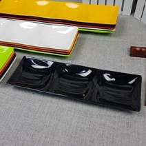 컬러 멜라민 웰빙 3절 찬기 소 G-5031 빨강 BB 3칸 반찬, 컬러멜라민 웰빙3절찬기중 G-5032, 노랑, 1개