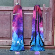 꿈나라 수묵육지 서핑보드 백팩 남백팩 수납백 여육지 보드백 더블 휨 보드 롱보드 백팩, 다채로운별이빛나는하늘(더블뒤틀린긴보드)