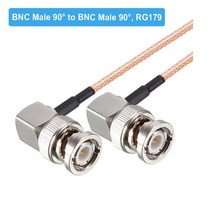 RG179 케이블 75 Ohm BNC 남성 직각 플러그 커넥터 어댑터 비디오 카메라 SDI 캠코더 HD-SDI/3G-SDI/4K/8K, 01 BNC M90 to BNC M90_16 6M