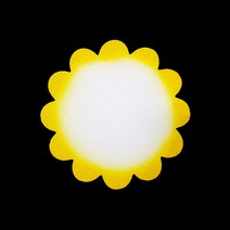 (디머스) 교실 게시판 환경 구성 꾸미기 폼아트 스치로폼 모양판 꽃판 노랑(중)